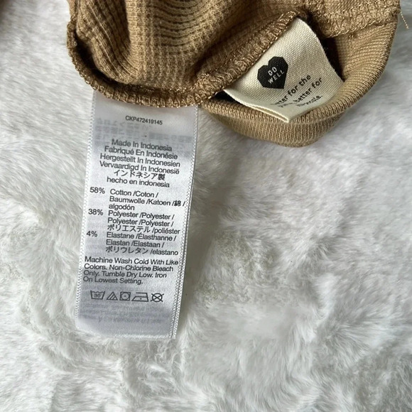Madewell Crewneck Crop Tank Khaki Size M - Picture 6 of 8